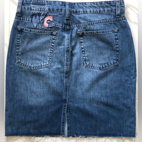 BOBÔ Brazilian brand denim skirt with tiger and flowers embroidered jeans - Picture 7 of 10